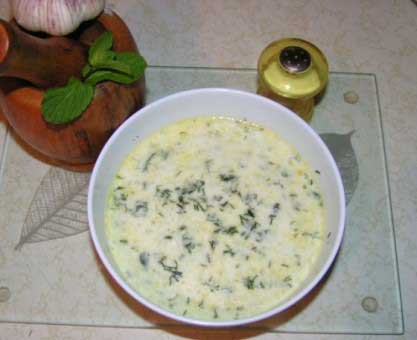 Cold cucumber soup Cold cucumber soup picture